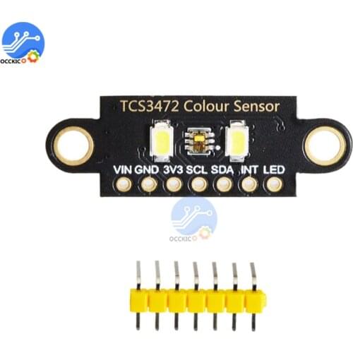TCS34725 color recognition sensor bright light sensor module RGB IIC for Arduino STM32 two-hole version DIY kits