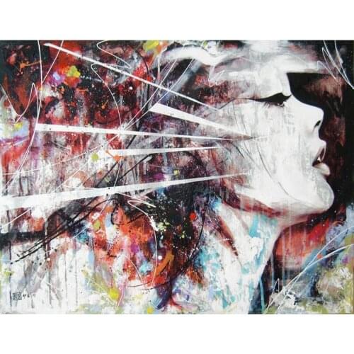 DIY Painting By Numbers Portrait Oil Coloring By Numbers Abstract Girl Wall Art Canvas Picture Hand Painted Home Decoration Gift