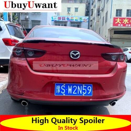 For 2019 2020 Mazda 3 Axela Sedan High Quality ABS Car Tail Wing Decoration Rear Trunk Spoiler