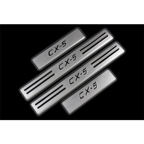 For Mazda CX-5 CX5 2013 2014 2015 2016 High-quality stainless steel Plate Door Sill Welcome Pedal Car Styling Accessories