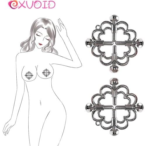 EXVOID Halloween Party Cosplay Breast Clamp Fetish Adult Game Sex Shop Nipple Clip BDSM Sex Toy For Couples Slave Restraint