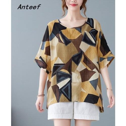 Short sleeve cotton vintage casual loose summer tee t shirt women t-shirt ladies tshirt 2021 tops streetwear clothing