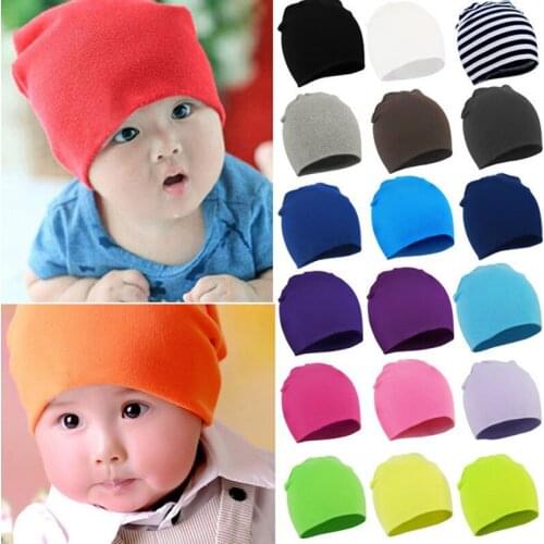 Hot Sale Winter New Unisex Baby Boy Girl Kids Toddler Infant colorful Cotton Soft Cute Hats Cap Beanie For Kids Gift