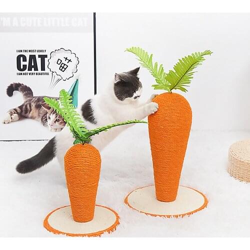 Pet Toy Sisal Rope Cute Simulation Radish Shape Cat Climbing Frame Cat Scratching Board Puppy Grinding Paw Supplies Pet Supplies