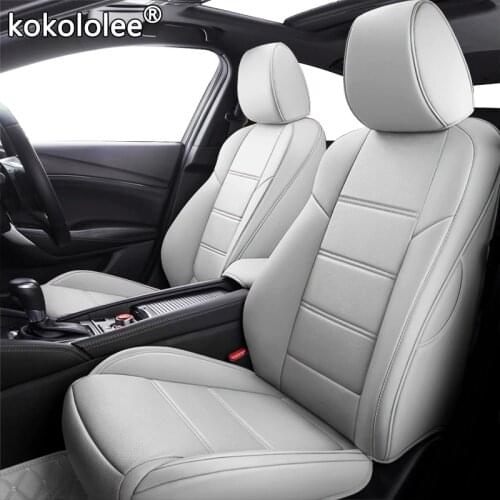 Kokololee Custom Leather car seat covers set For PEUGEOT 301 307 408 308 308s 508 3008 2008 4008 5008 auto seats cars syling