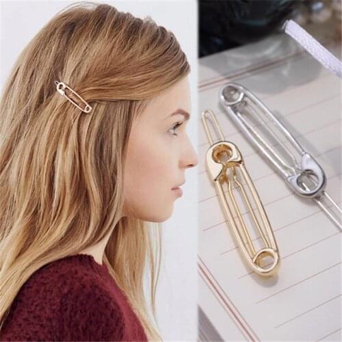 Quirky hair accessories nifty simple metal clip hair clip headwear female