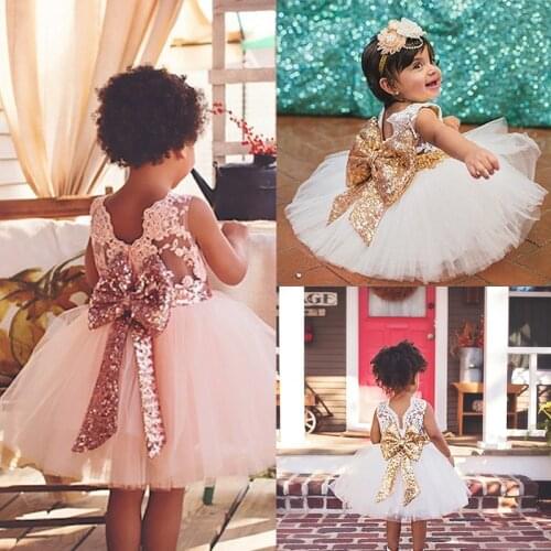 Birthday Dress for Bbay Toddler Newborn Birthday Party Princess Dresses for Baby Girls Cute Vestido Outfit Baptism Dress 0-2T