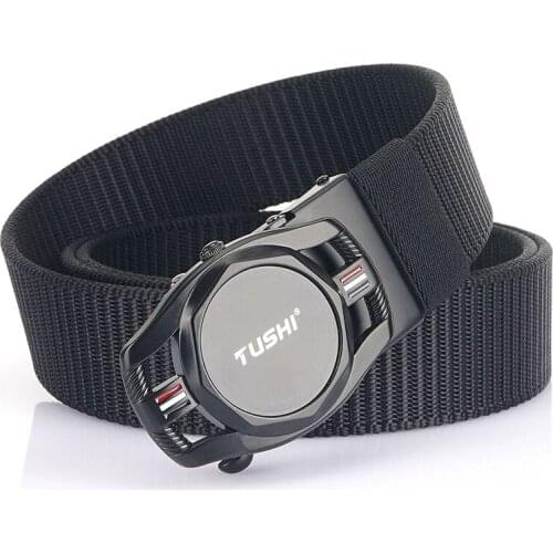 Belts for 3.5cm Width Fashion Automatic Buckle High Quality Waist Male Strap Tactical Belt Leisure Belt Outdoor Hunting Fishing