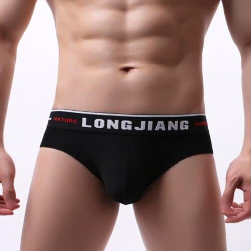 Sexy Underwear Men Brief Shorts homme Breathable Panties Man Mid-waist U Convex Pouch Underpants Cueca calzoncillo S-XL