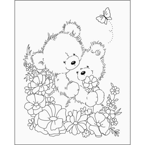 Rubber Silicone Clear Stamps for Scrapbooking Tampons Transparents Seal Background Stamp Card Making Diy Cartoon beer