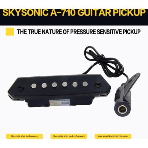 Skysonic A-710 Above 90mm Sound-hole Magnetic Passive Pickup for Acoustic Guitar Fingerstyle, playing, solo guitar pick holder