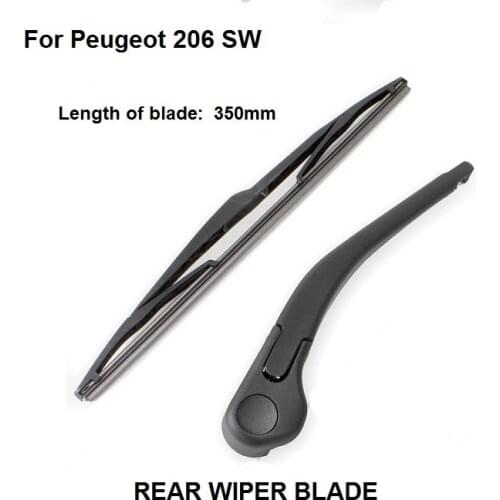 Rear Windshield Window Wiper Arm + Blade Set For Peugeot 206 SW Estate 2002+ New