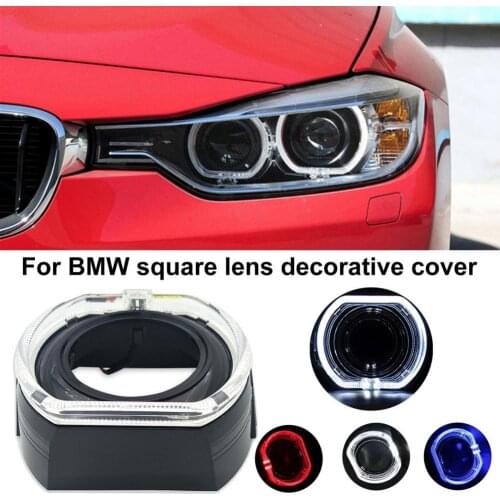 LED High Brightness Modified Part Black Shell Left/Right Angel Eyes Daytime Running Light Headlight for BMW 3 Series Day Light