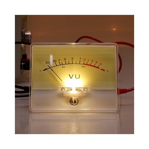 High Accuracy DB Amplifier Level VU Meter Header with Light Bulb Audio Device Bike Accessory Tester Measuring Tool Drop shipping