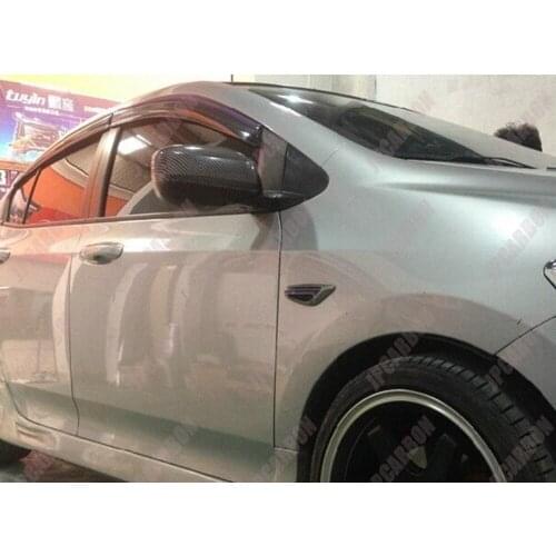 Carbon Fiber Tape-on Mirror Covers for 2010-2012 Honda City