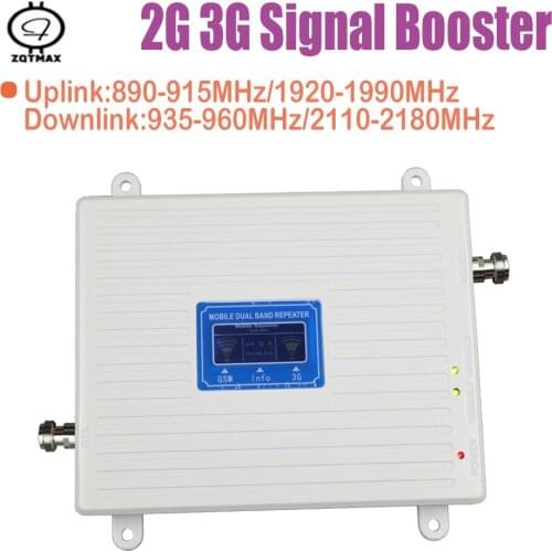 ZQTMAX 2G 3G signal booster GSM WCDMA amplifier 2g cell signal repeater 900 2100 mobile phone booster