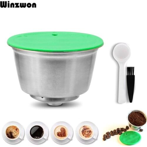 1Set Stainless Steel Dolce Gusto Capsule Crema Permanent Coffee Filter Reusable Coffee Capsule Refillable Coffee Pod For Nescafe