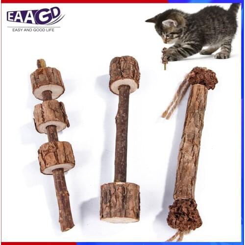 1Pcs Catnip Sticks Organic Cat Catnip Toys Natural Plant Matatabi Silver Vine Chew Sticks Cat Teeth Cleaning Chew Toy