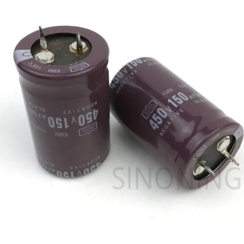 2 pcs 450V150UF electrolytic capacitor volume 25*40 hard foot