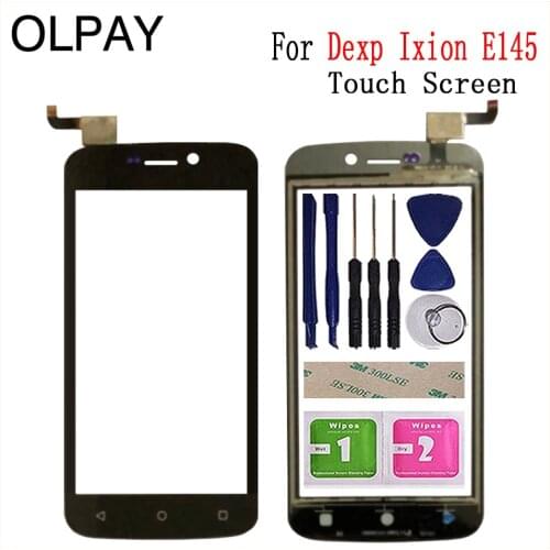 4.5'' Mobile Phone Touch Screen Digitizer For Dexp Ixion E145 Touch Glass Sensor Tools Free Adhesive And Wipes