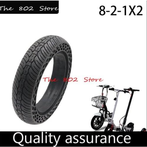 8 1/2x2 Diamond Solid Tire Hollow Non-Pneumatic Tyre Wheel for Xiaomi Mijia M365 Scooter Shock Absorber Anti-slip Tire