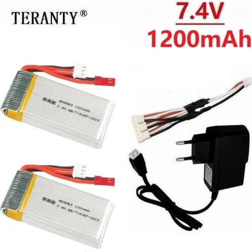 For MJX X101 battery with charger cable rc helicopter MJX X101 7.4V 1200mAh Battery for MJX x101 RC Drone Quadcopter Spare parts