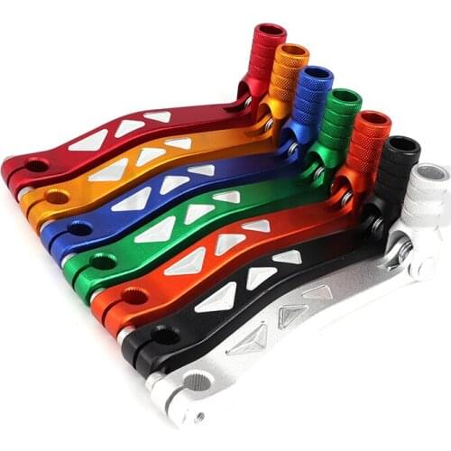 CNC Aluminum Folding Gear Shift Lever For KAYO BSE Apollo Xmotos SSR CRF KLX 50 70 90 110 125 140 150 160 cc Dirt Pit Bike