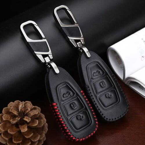Car Key Ring Chain For Ford Focus 2 3 Fiesta Transit Ecosport Mondeo Kuga S-MAX EDGE Ranger C-Max Galaxy Tourneo Key Case Cover