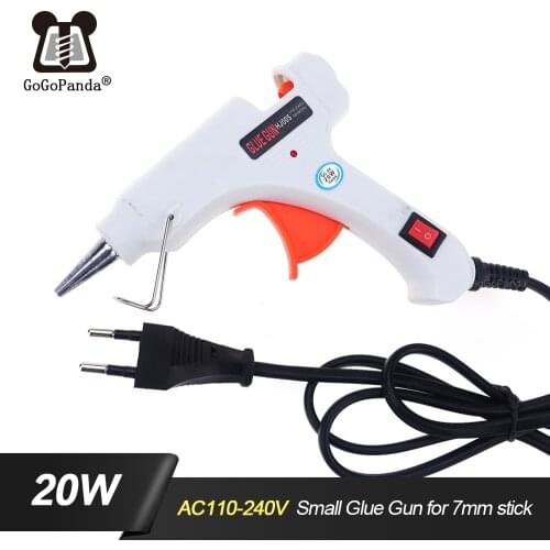 Free Shipping Electric Heat Hot Melt Glue Gun Crafts Repair Tool Professional DIY 110-240V 20W