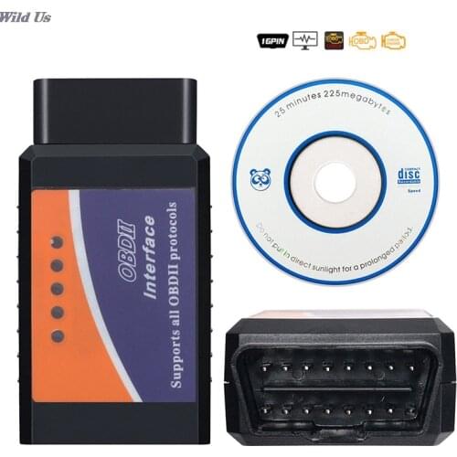 ELM327 Bluetooth-compatible V1.5 Chip Code Reader ELM 327 OBD 2 Auto Scanner for IOS Android ELM 327 V1.5 ODB2 Diagnostic Tool