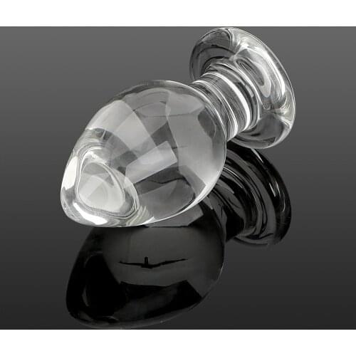 IKOKY Prostate Massager Glass Butt Stimulation Sex Toys for Women Anal Plug Masturbation Erotic Sex Products