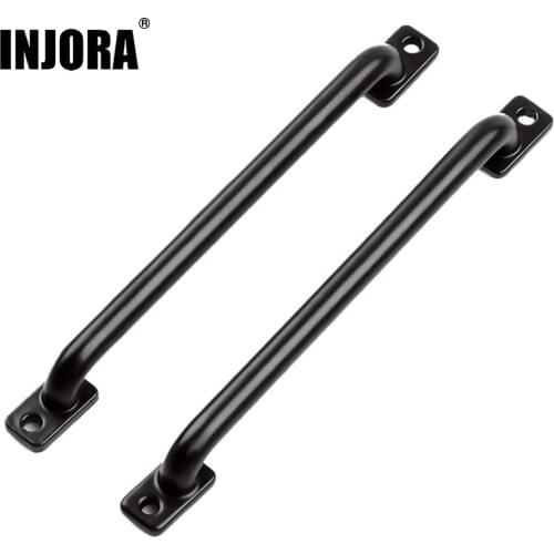 INJORA 2PCS 75mm/133mm Length Metal Body Shell Handrail for 1/10 RC Crawler Traxxas TRX-4 TRX4 Axial SCX10 90046 D90 D110