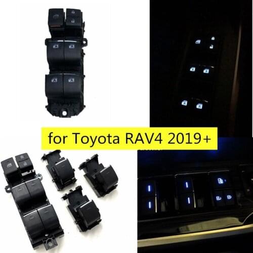LED Ice Blue Backlight Power Window Button Switch for Toyota RAV4 RAV 4 CHR 2019 2020 Left Driver