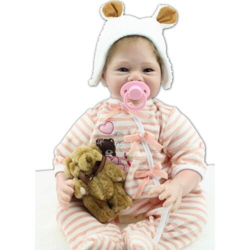 55cm Reborn Baby Dolls Baby Growth Playmates Accompany Toys Princess Sleeping Dolls Cute Brinquedos for Christmas Birthday Gifts