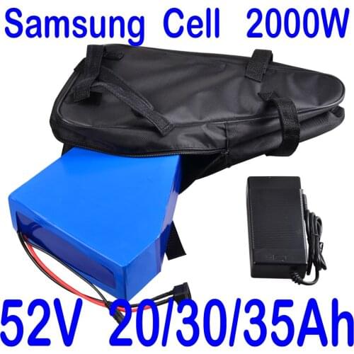 52V 35AH electric bike battery 52V 35AH lithium ion battery use samsung cell 52v 35ah electric scooter battery with free bag