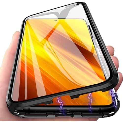 Magnetic Case for Oppo A9 A11X AX7 A5S A12 A8 A31 A5 A3S AX5 A7 Cover with Double Sided Tempered Glass 360° Protective Funda