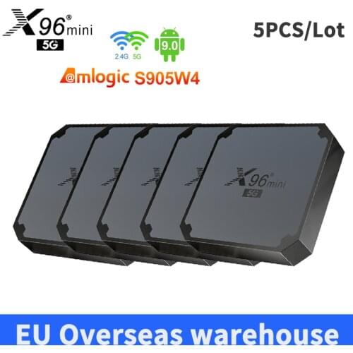 X96 mini 5G Android 9.0 Smart TV Box Amlogic S905W4 2.4Ghz 5G Dual Wifi 4K Media Player Google Set Top Box x96mini tvbox VS IPTV