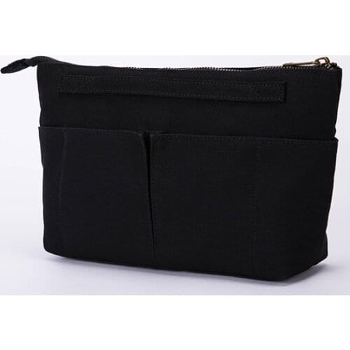 Multifunctional finishing bag can carry cosmetic bag cotton canvas bag inner bag inner bag