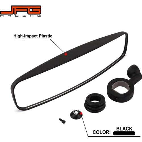 Motorcycle 1.75" Black Rearview Mirrors Rear View Mirror Clamp Set For UTV POLARIS RZR XP 1000 900 800 570 RZR 4 Arctic Cat