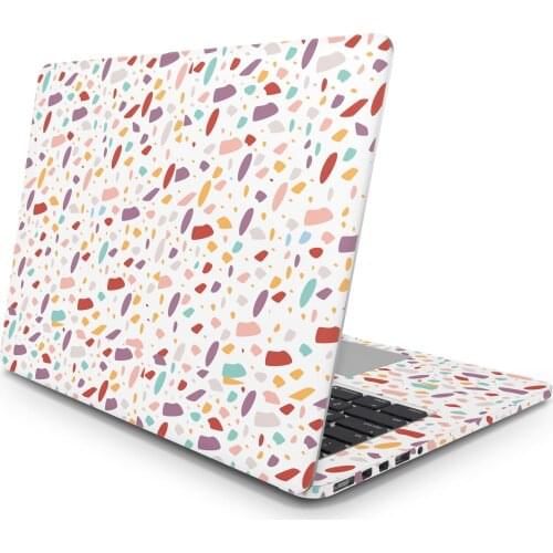 Sticker Master Colorful flat terrazzo universal laptop skin for 13 14 15 15.6 16 17 19 "inc notebook decal for mac, dell, Acer, Asus