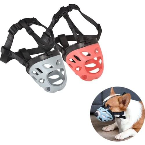 Anti Barking Muzzle Dogs Mask Soft Barking Silicone Adjustable Ventilated For Small Medium Large Dog Pet Supplies Accessories