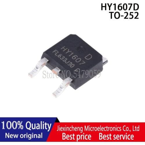 New original HY1607D HY1607 68V 70A N-Channel MOSFET TO252