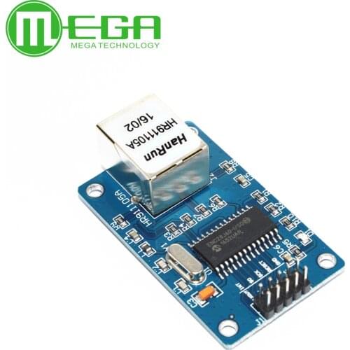 ENC28J60 LAN Ethernet Network Board Module 25MHZ Crystal AVR 51 LPC STM32 3.3V