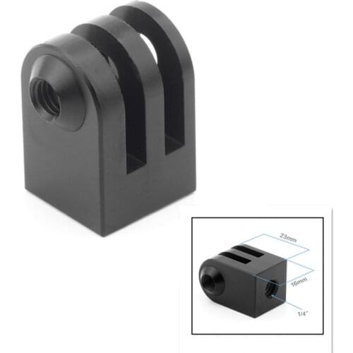 1/4" Aluminium Alloy Tripod CNC Adapter Monopod Mount for Gopro Hero 9 8 7 6 5 4 SJCAM Yi DJI OSMO Action Camera Accessories