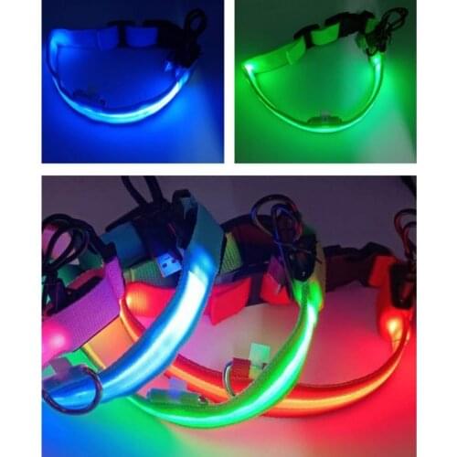 Luminous Dog Collar Led USB Collar Personalized Rechargeable Light Pet Dogs Puppy Accessories For Small Large Dog Supplies