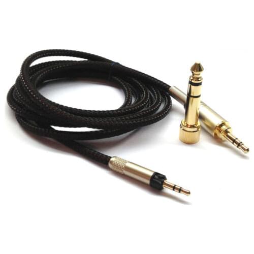 Replacement Audio Upgrade Cable for Sennheiser HD595 HD598 HD558 HD518 Headphone Splitter Audio Headphones Extension Cable