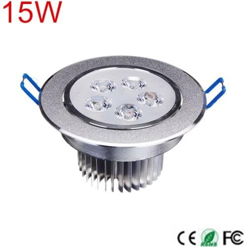 1Pcs 15W AC85V-265V 110V / 220V LED Ceiling Downlight Recessed LED Wall lamp Spot light With LED Driver indoor light High power