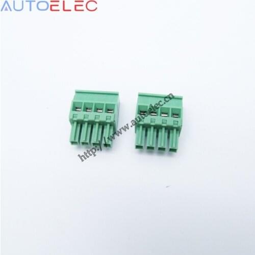 100pcs 3.5mm pin spacing pitch 4P plug-in socket PCB terminal blocks 2EDGKA Female Pluggable connector MCVR1.5/4-ST-3.5 1863178