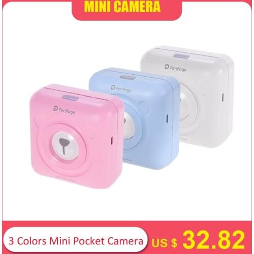 3 Colors Mini Pocket Picture Printer Photo Digital Cute Receipt Paper Print /USB Cable for Android iOS Smartphone Gifts for Kids