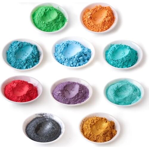 50g Pearlescent Powder Pigment Car Paint Nail Polish Mica Nail Glitter Pearl Powder Dye Soap Flash Dust Pigment